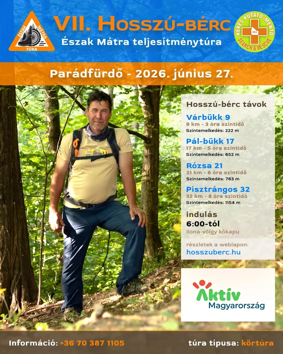 Nyári DumaSasvár – Hosszú-bérc teljesítménytúra